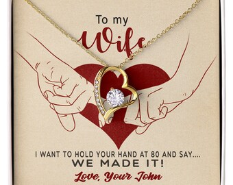 Gold to My Wife Necklace - Etsy