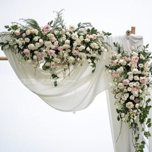 Arch Flowers, Wedding  Flowers, Archway Flower in White Baby Pink, Arch Floral Arrangements, Ceremony Decor, Wedding Decor,Wedding Reception