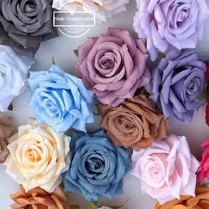 10-1000pcs Faux Rose Flower Heads,High Quality Artificial  Florals | Fake Flowers Wedding/Home Decoration |Gifts