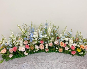 Wildflowers Floor Arrangement | Artificial Wedding Aisle Flowers | Table Centerpiece | Home Decoration | Floor Floral Garden Yard Decoration