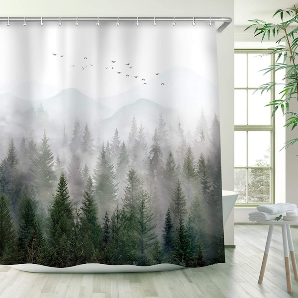 Tree Shower Curtain Etsy