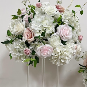 Rose Flower Ball | Baby Shower Table Centerpieces l Aisle Flower Decoration | Wedding Reception Decoration excluding stand