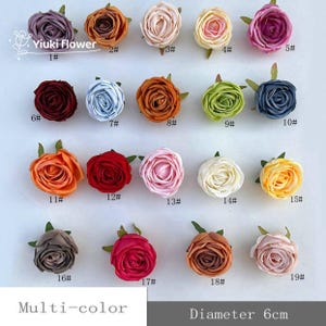 Artificial Rose Flower Heads | DIY Faux Florals | Wedding/Home Decoration| Fake Flowers DIY Bouquets/Centerpieces Decor