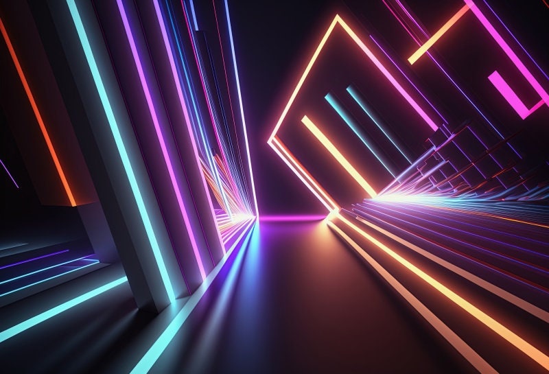 Neon background lights best sale