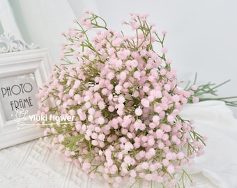 25″Long Stem Light Pink Baby&#39;s Breath | Artificial Flower | DIY Floral Centerpieces | Wedding Bouquet  | Home Decoration