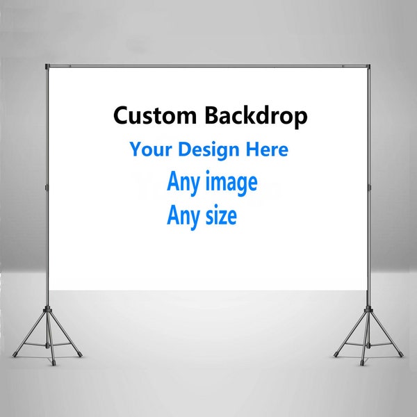 Custom Photo Logo Text Photography Backdrop, Photo Studio Decor Props, Personalized Baby Shower Banner, Birthday wedding Background Vinyl