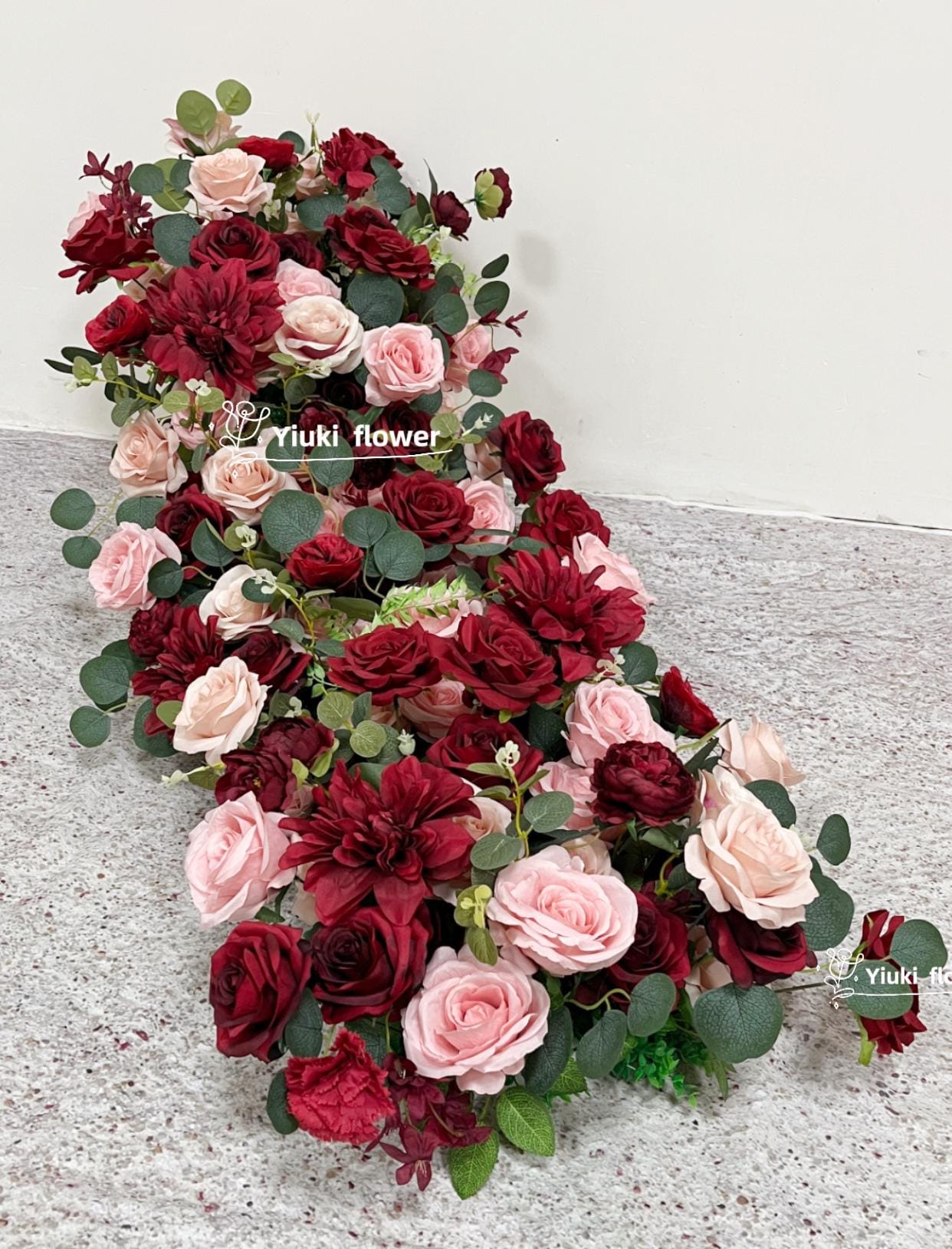 Customized Red Hydrangea Floral Heart Shaped Flower Arrangement Arch for  Wedding Pary Background Decor Event Stage Decor Props - AliExpress, image size:1242x1628