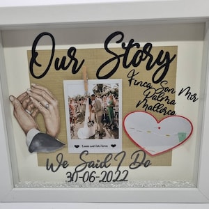 Our Story Wedding frame