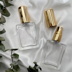 15mL Gold Glass Mini Perfume Spray Bottle