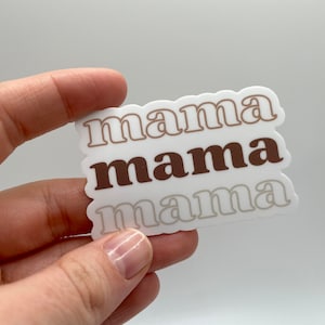 Waterproof Dishwasher Safe Premium Vinyl Sticker || Neutral Pink Mama Sticker