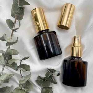 7mL Amber Glass Essential Oil Perfume Spray Bottle