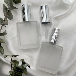 15mL Silver Glass Mini Perfume Spray Bottle