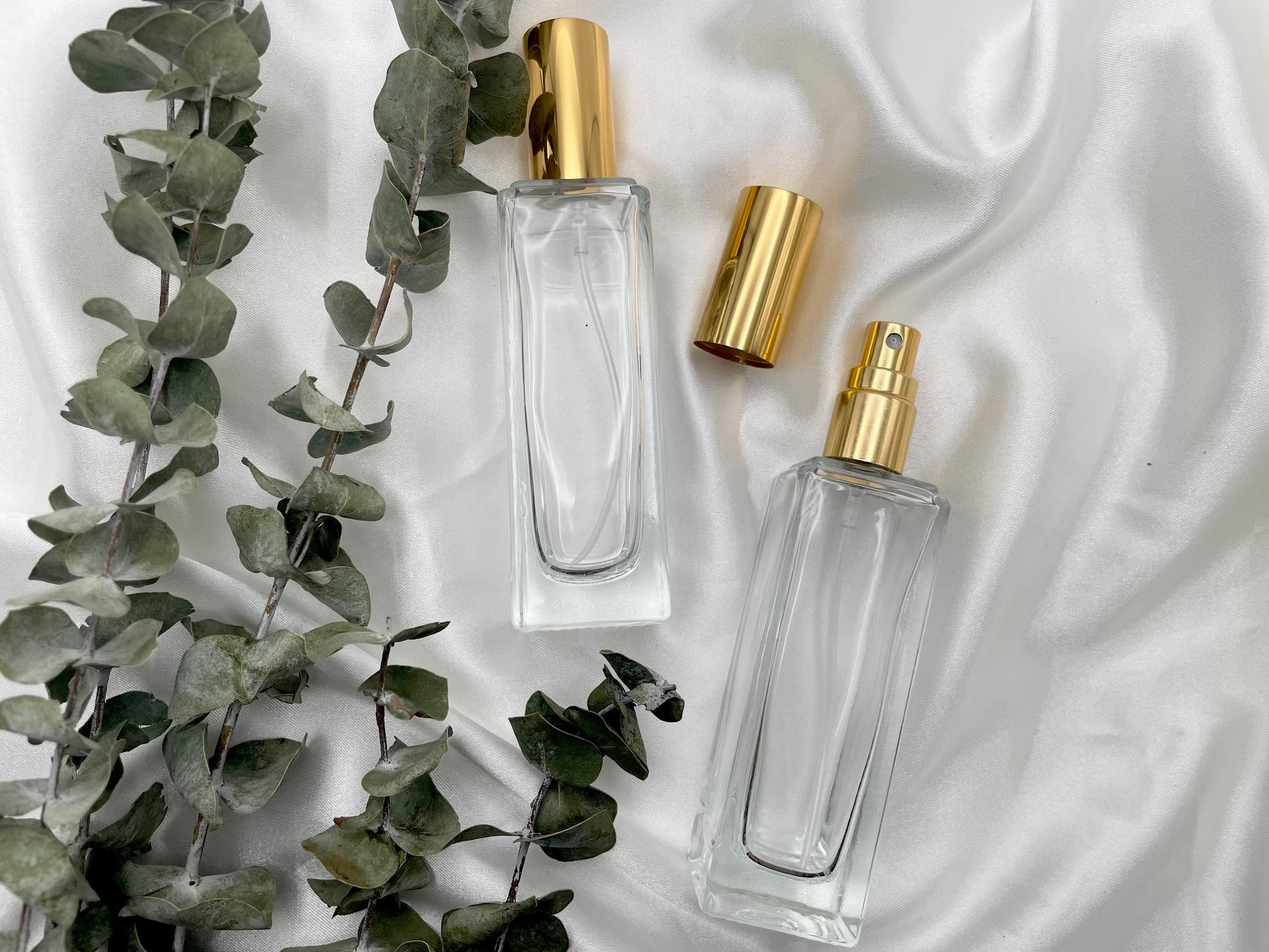 Buy 30ml Gold Clear Glass Perfume Spray Bottle Online in India