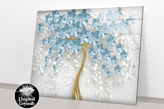 Tempered Glass Handmade Crystals Wall Art-handmade Wall - Etsy