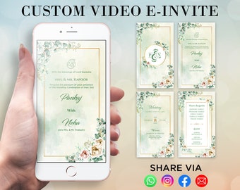 Faire-part vidéo de mariage, Faire-part de mariage personnalisé, Faire-part de mariage hindou, Saison des mariages, Faire-part vidéo de mariage, Faire-part de mariage