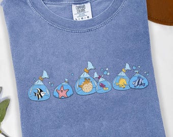 Camiseta de Tank Gang de Buscando a Nemo, Camiseta de Buscando a Dory, Camiseta de Disneyland de Buscando a Nemo, Camiseta de Magic Kingdom, Camiseta de Disney