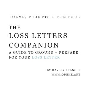 Carta de duelo personalizada / Carta de pérdida personalizada / Escrita con cariño y poesía / Regalo de apoyo para el duelo / PDF o recuerdo impreso