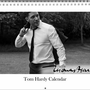 Tom Hardy 2026 Wall Calendar with his quotes and signature