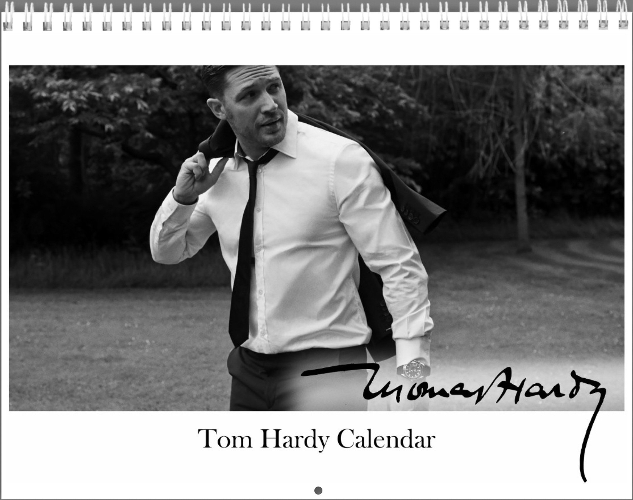 Tom Hardy 2024 Wall Calendar With His Quotes and Signature Etsy