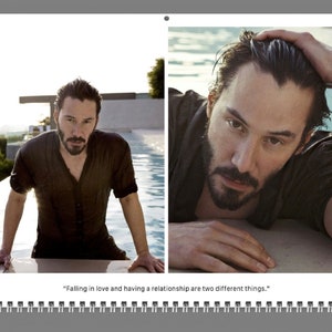 Keanu Reeves 2026 Wall Calendar With His Quotes and Signature - Etsy