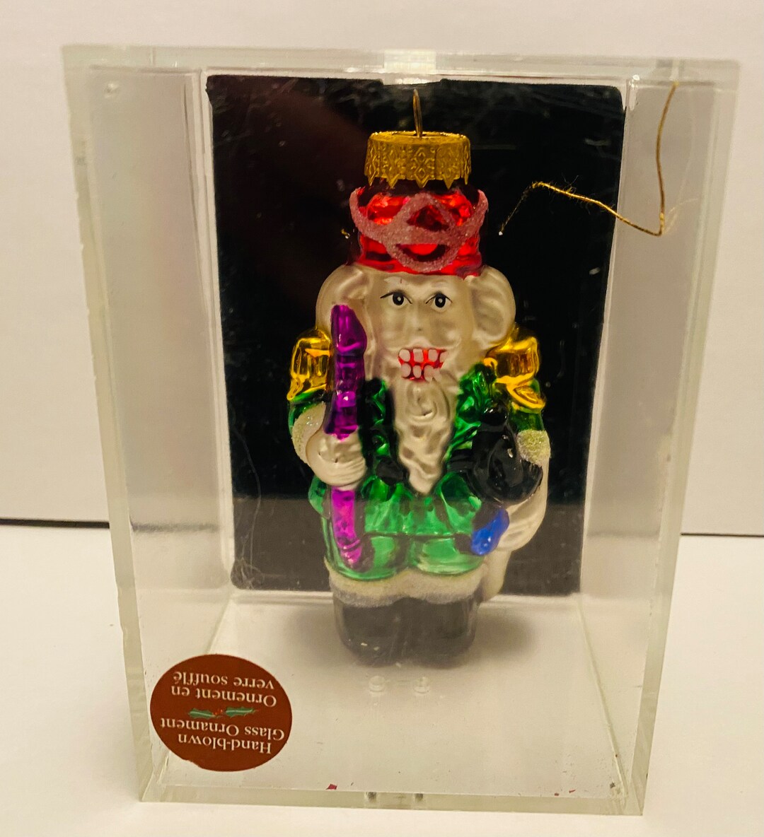 Old World Christmas Glass Ornament, Santa as a Nutcracker - Etsy