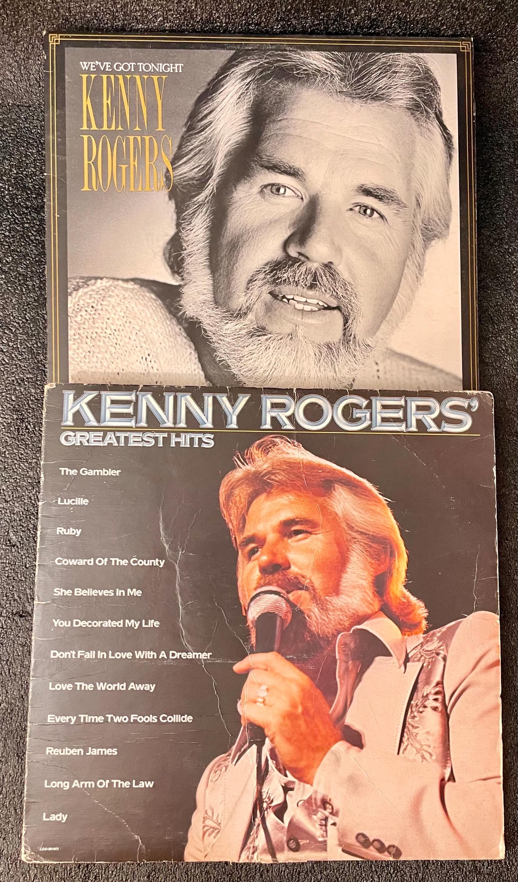 Kenny Rogers Vinyl LP Records: Greatest Hits & We've Got Tonite