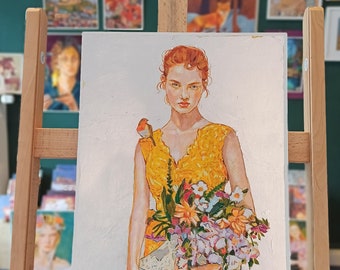 Original figurative painting made to order by Majid Saberinejad