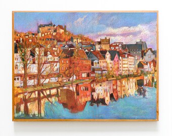 High-quality printable wall art, Original impressionism painting by Majid Saberinejad