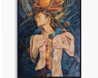 Original Figurative Painting on Canvas Modern Impressionist Art Surreal Wall Decor Contemporary Fine Art