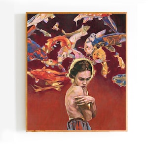 Original oil Painting on canvas made to order,surreal painting, Unique painting