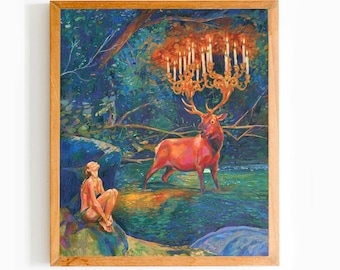 Original surreal Painting made to order by Majid Saberinejad, Unique painting