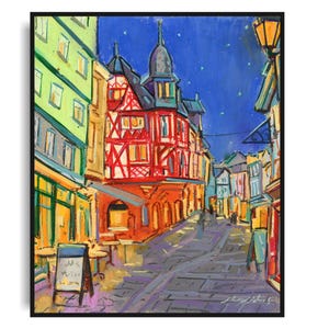 Original  Oil Painting of  Marburg by Majid Saberinejad