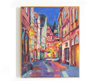 Printable Artwork, Landscape painting, Digital Download, Original oil painting, High-quality wall art