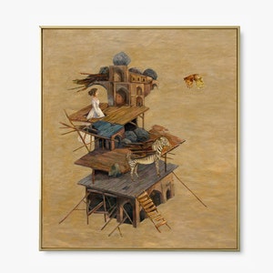 Original oil Painting on canvas made to order,surreal painting, Unique painting