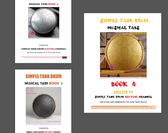 Steel Tongue Drum E-book / Simple Tank Drum E-Book (Volume 2) + (Volume 3) + (Volume 4)