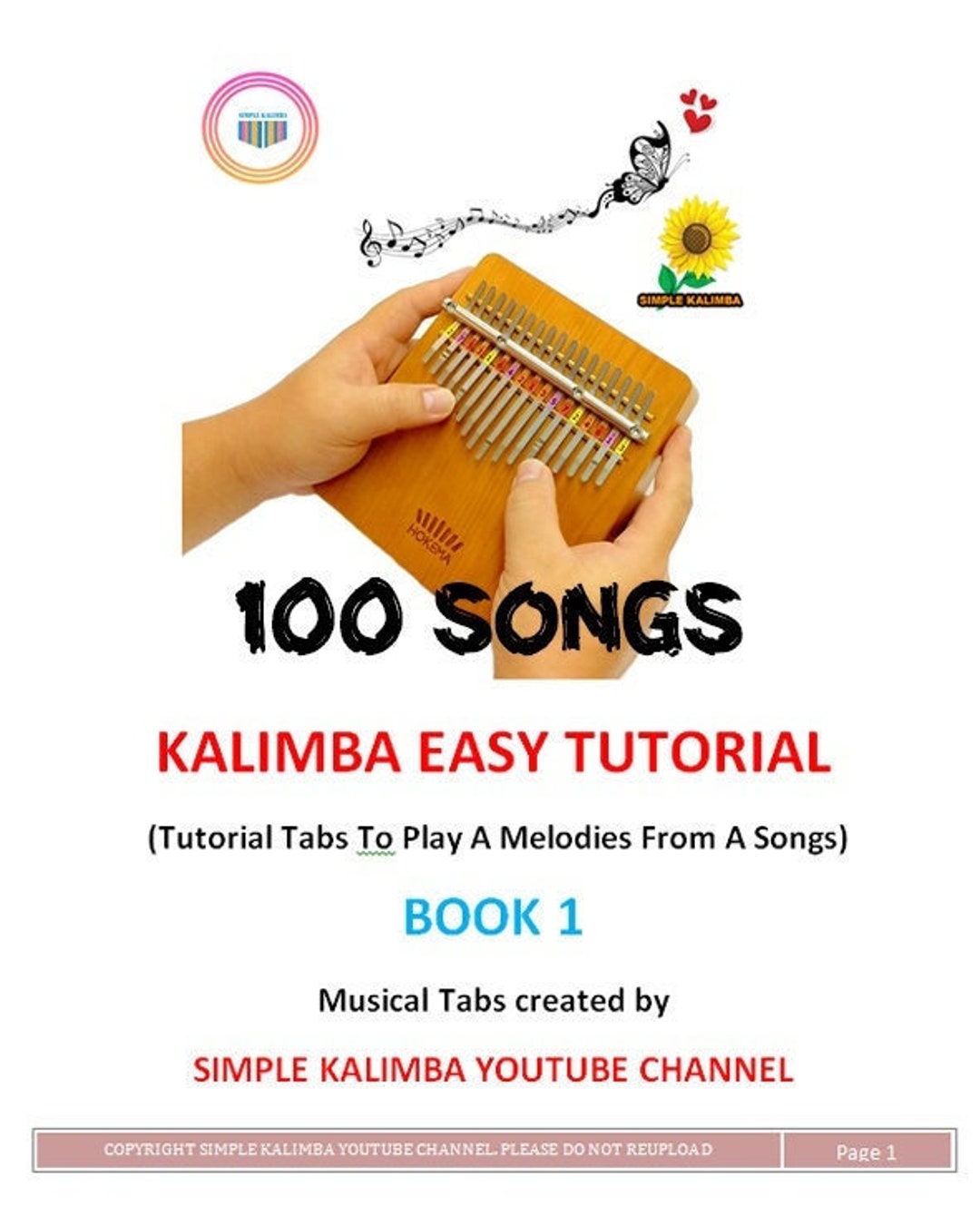 5 Easy Kalimba Beginner Songs Tutorial & Tabs — KALIMBA CLASSES