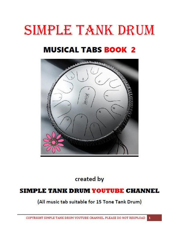 Steel Tongue Drum Ebook / Simple Tank Drum Ebook volume 2 Etsy