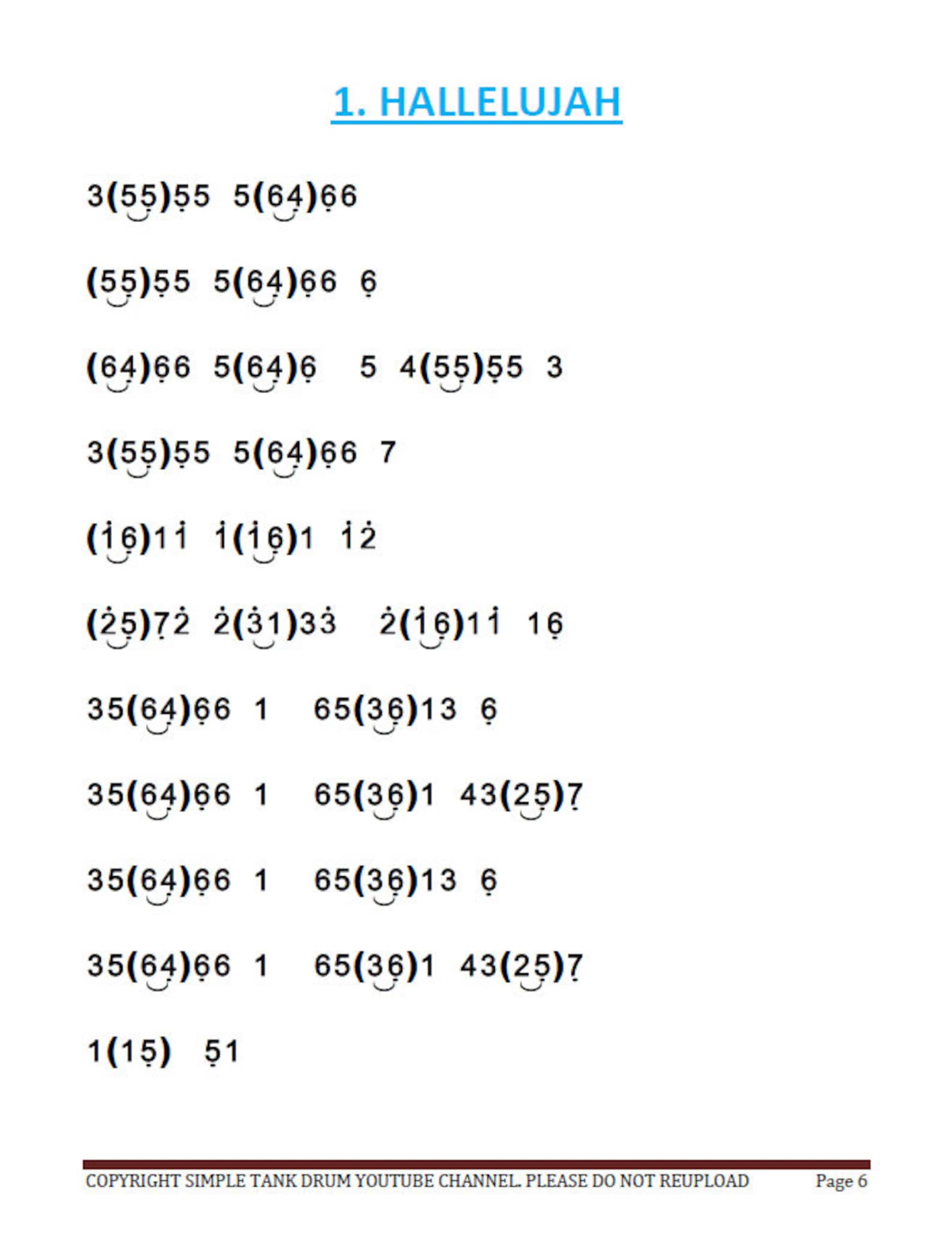 Steel Tongue Drum Ebook / Simple Tank Drum Ebook volume 1 Etsy