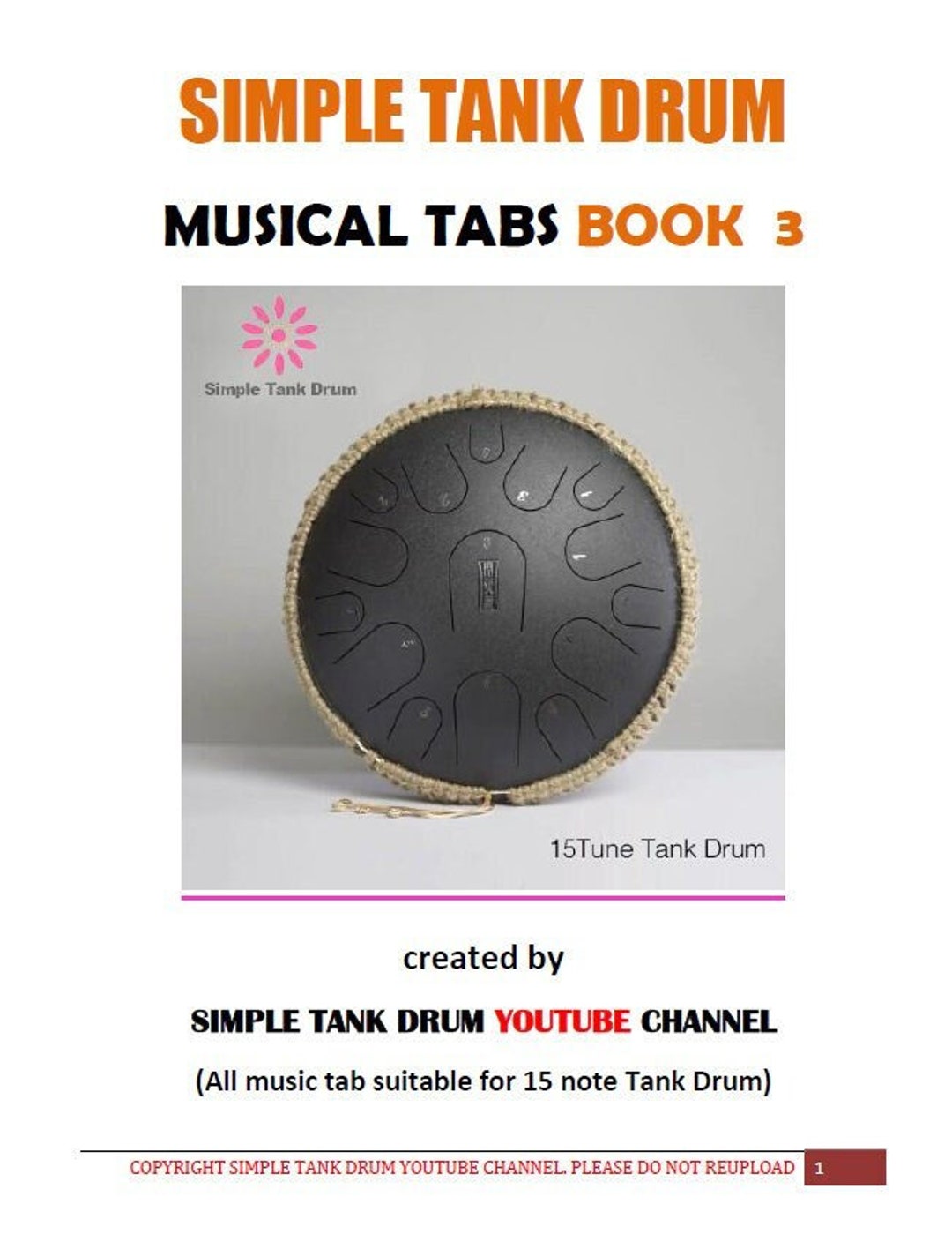 Tank drum (steel tongue drum)