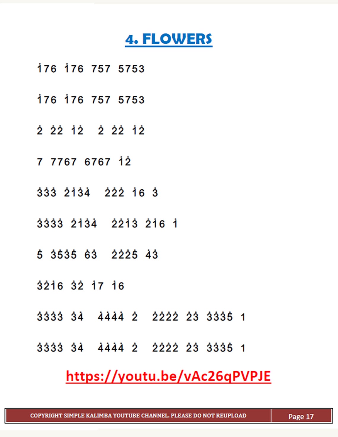 Kalimba Easy Tutorial Book 2 Etsy