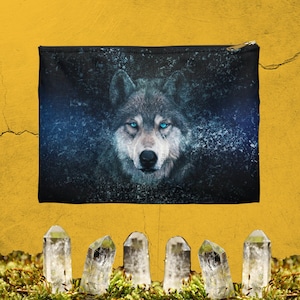 Tarot Deck Tasche Wolf Beutel Orakel Deck Tasche Wolf Reißverschluss Beutel Tarot Tasche Wolf Tarot Beutel Wolf Tier Geist Guide Tarot Kartentasche Magie