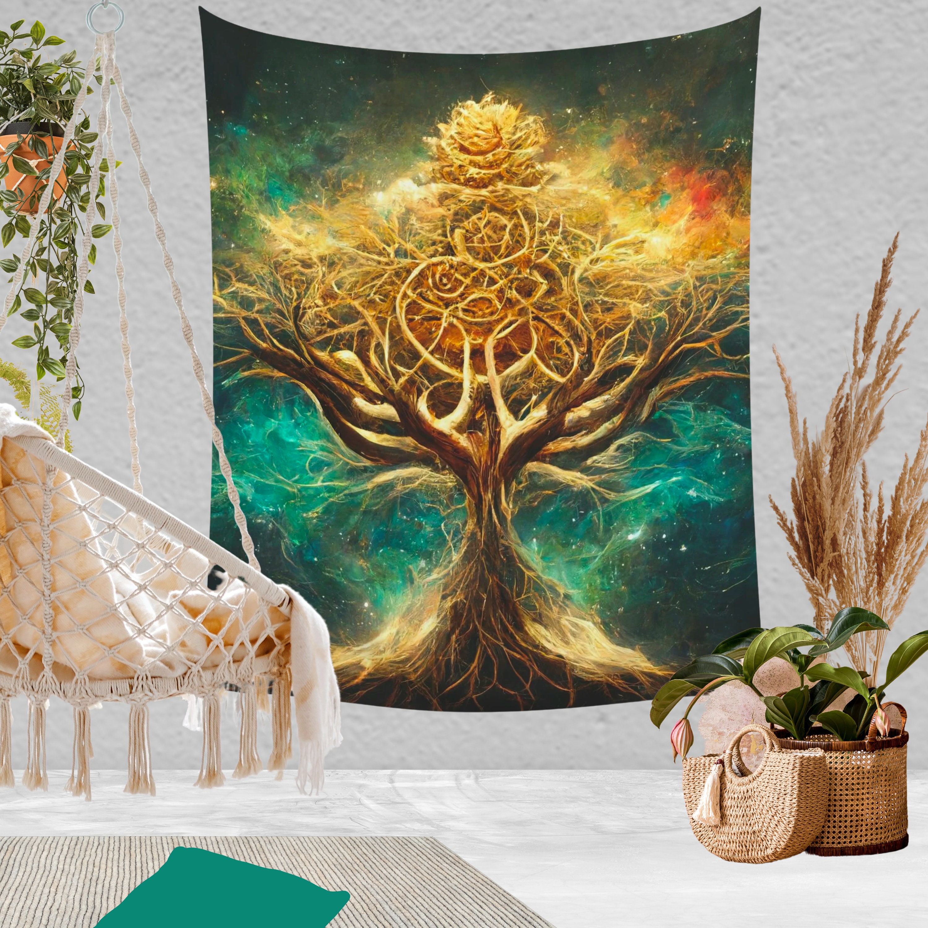 Tapestry tree of life wall hanging hotsell