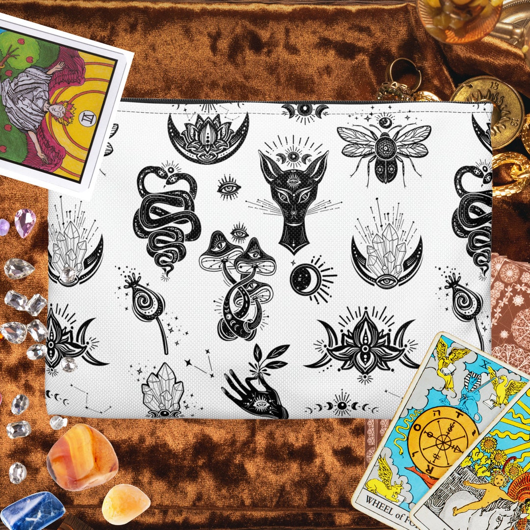 Tarot Deck Bag Magick Tarot Deck Bag Pouch Mystic Magical Oracle Deck ...