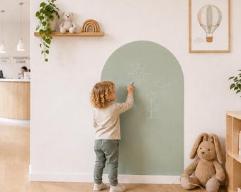 Magnetischer Wandaufkleber I Tafelfolie selbstklebend | Kreidetafel l Wanddeko Kinderzimmer I abwischbar | removable