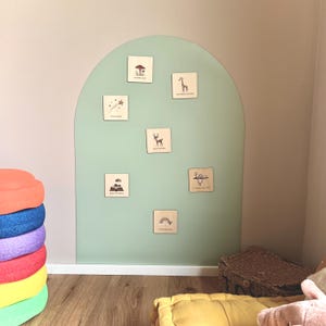 Pegatinas de pared | Pizarra magnética | Decoración para habitaciones infantiles | Lavable | Removible | Pegatinas de pared de pizarra magnética | Estilo bohemio | Sala de juegos
