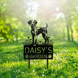 Custom Harrier Dog Metal Memorial Garden Stake Personalized Pet Grave Marker Name Sign Remembrance Stake Decor Sympathy Dog Loss