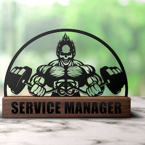 Custom Bodybuilding Workout Desk Name Plate Wedge Personalized Bodybuilder Fitness Nameplate Office Sign Plaque Graduation Decor Gift Home