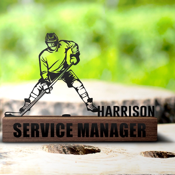 Hockey Name Plates Etsy