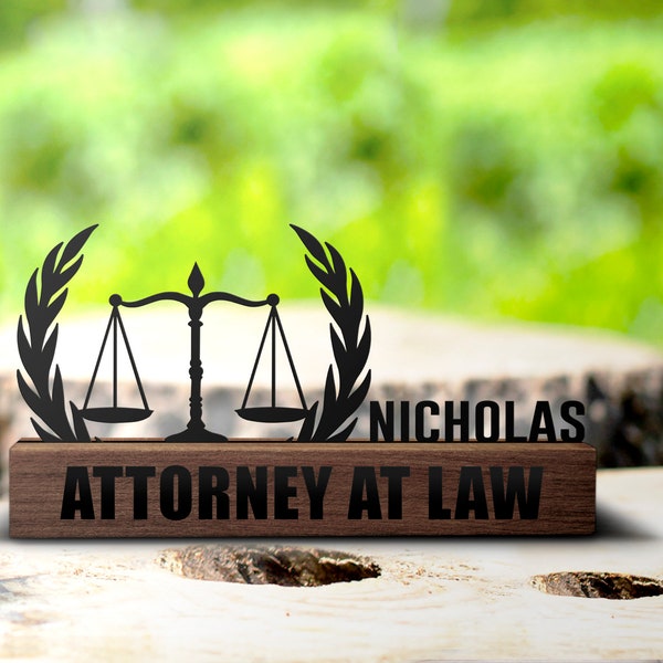 Custom Lawyer Plaque With Pen Etsy UK