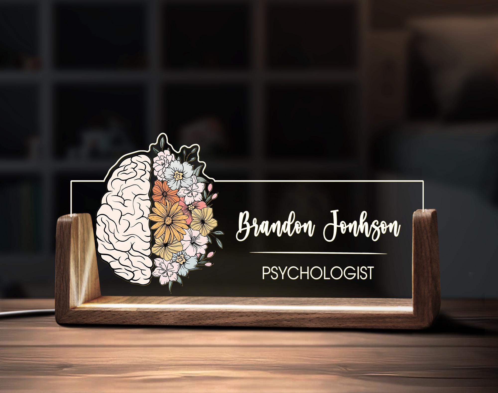 Plaque De Bureau En Acrylique Personnalisée - Décoration Professionnelle Pour Hommes Et Femmes, Cadeau Employé